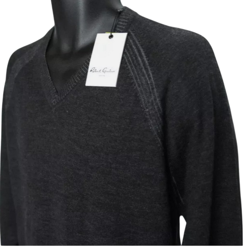 Robert Graham Regan V-Neck Sweater Men's Size Xxl 2xl